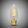 3W CANDLE C35 Dim to warm B22 Clear LED Bulb