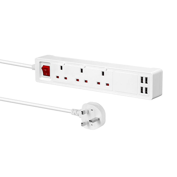 Smart Power Extension Lead Compatible With Alexa & Google Assistant