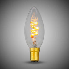 3W CANDLE C35 Dim to warm B15 Clear LED Bulb