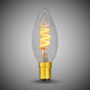 3W CANDLE C35 Dim to warm B15 Clear LED Bulb