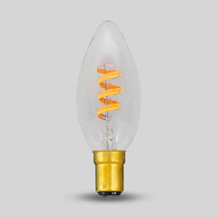 3W CANDLE C35 Dim to warm B15 Clear LED Bulb