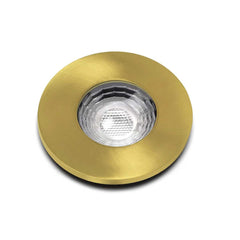 Brushed Gold GU10 Fire Rated IP65 Dimmable Downlight