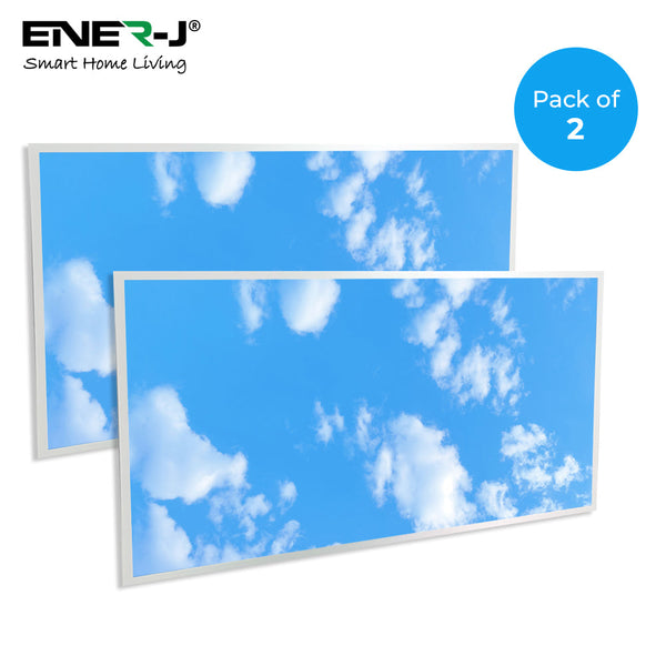 LED Backlit Panel with 2D Sky Picture 1195x595mm  (Pack of 2)