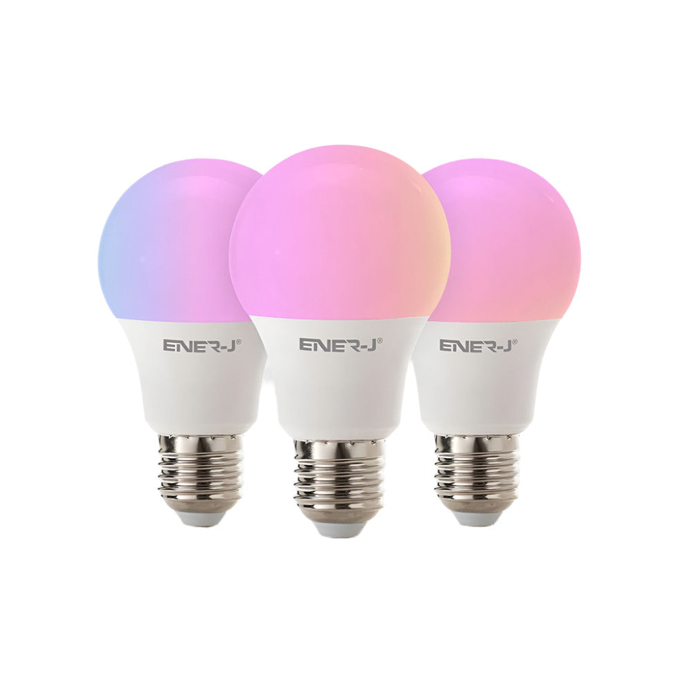 9W Smart Wifi RGB E27 CCT Bulb (Pack of 3)