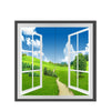 Window Style Grassland Scene LED Panel Panel Light 6000k (2 Pack)