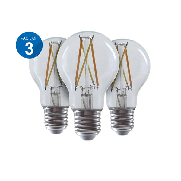 8.5W Smart WiFi Filament Bulb E27 CCT (Pack of 3)