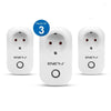 Pack of 3 Wi-Fi Smart Plug EU Outlet with Energy Monitoring, Works with Amazon Alexa & Google Home