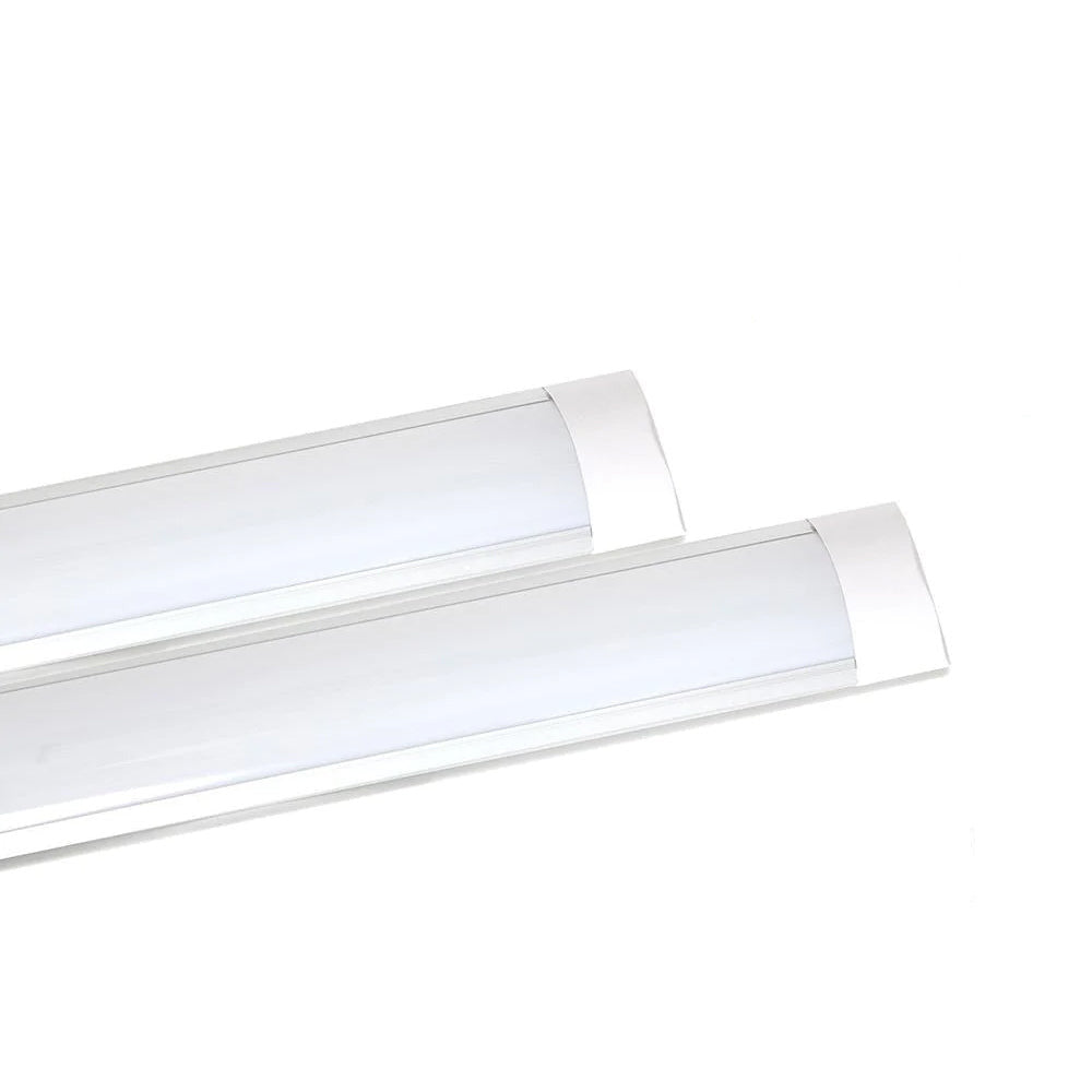 36W LED Prismatic Batten Fitting Light 120cm, 4000K (Pack of 2)