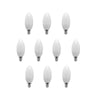 10 Pack - 4W C37 E14 Small Edison Screw Candle LED Light Bulb 3000K Non-Dimmable