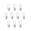 10 Pack - 3W G45 B22 LED Golf Ball Light Bulb 6000K Non-Dimmable