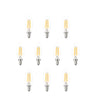 10 Pack - 4W E14 LED Filament Candle Light Bulb 2700K Non-Dimmable