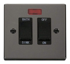 Black Nickel - Black Inserts Black Nickel 20A DP Sink/bath Switch - Black Trim