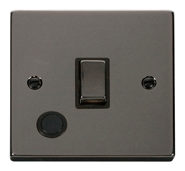 Black Nickel - Black Inserts Black Nickel 1 Gang 20A Ingot DP Switch With Flex - Black Trim