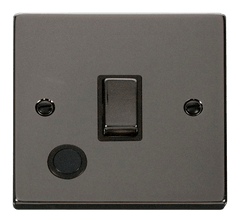 Black Nickel - Black Inserts Black Nickel 1 Gang 20A Ingot DP Switch With Flex - Black Trim