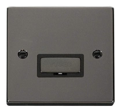 Black Nickel - Black Inserts Black Nickel 13A Fused Ingot Connection Unit - Black Trim