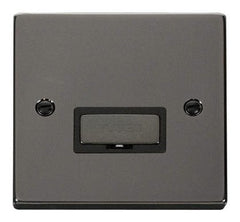 Black Nickel - Black Inserts Black Nickel 13A Fused Ingot Connection Unit - Black Trim