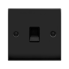 Matt Black - Black Inserts Matt Black Rj11 Socket - Black Trim