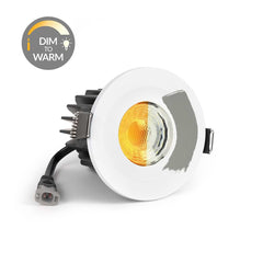 Primed Paintable CCT Dim To Warm Fire Rated LED Dimmable 10W IP65 Downlight