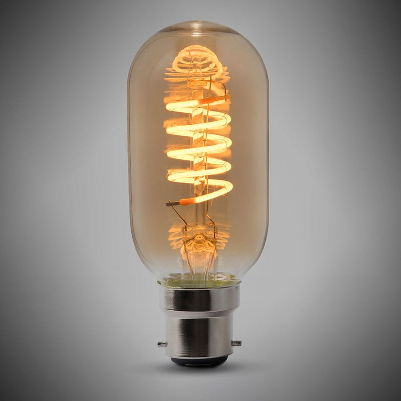 4W B22 Vintage Edison T45 LED Light Bulb 1800K Spiral Filament